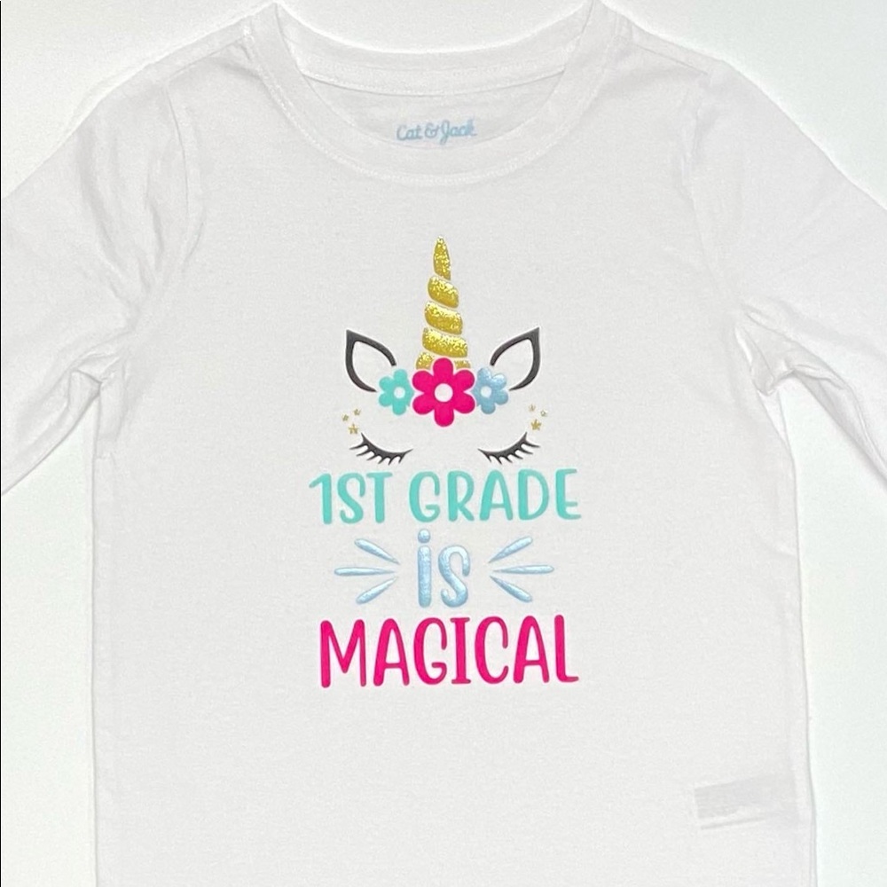 NWT Toddler Unicorn White T-shirt SHORT SLEEVE!